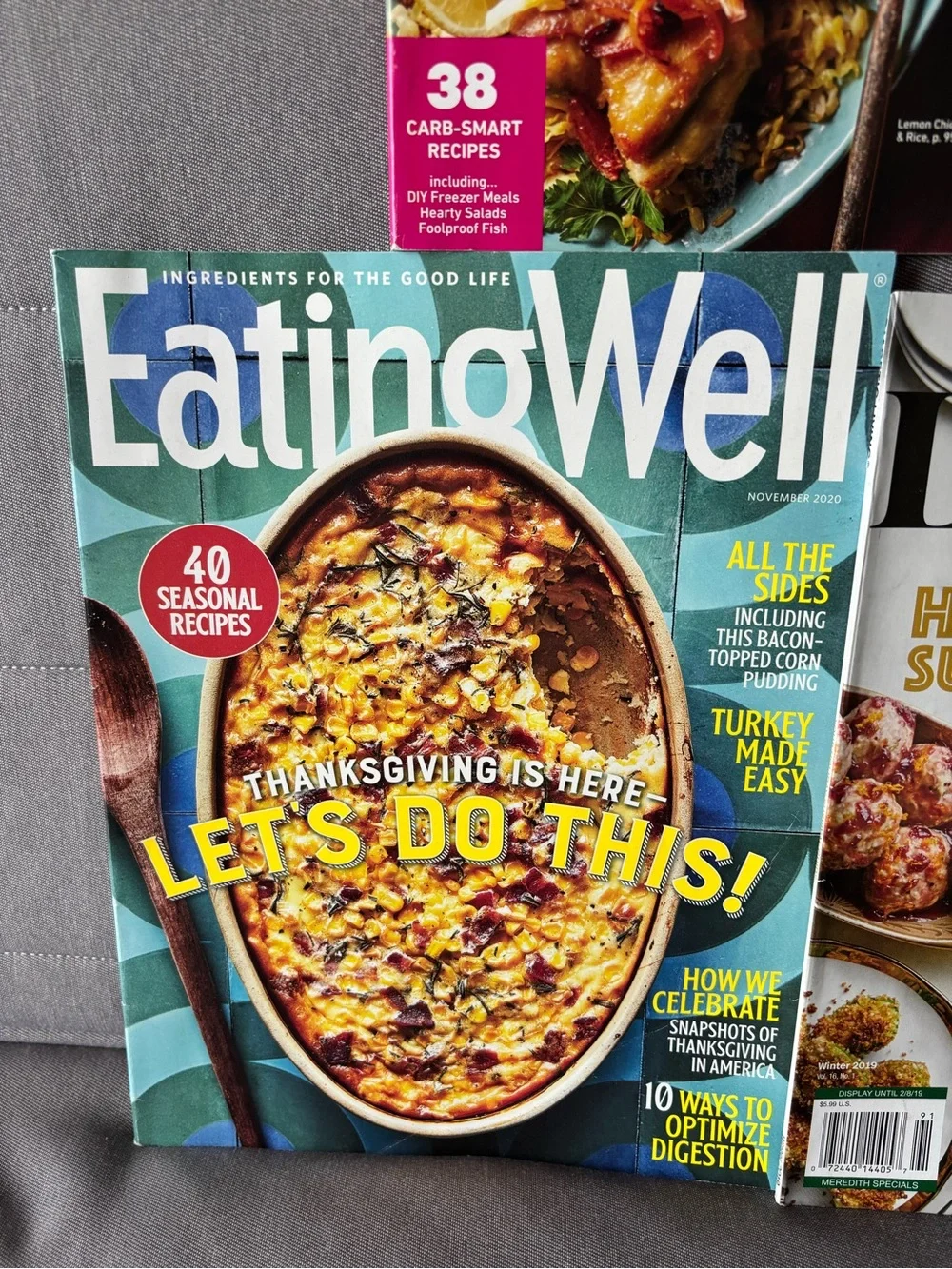 Diabetic Living & EatingWell Magazine Bundle - Blue and White Covers 2019&2020